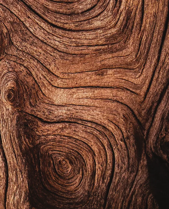 Warm walnut-toned wood grain