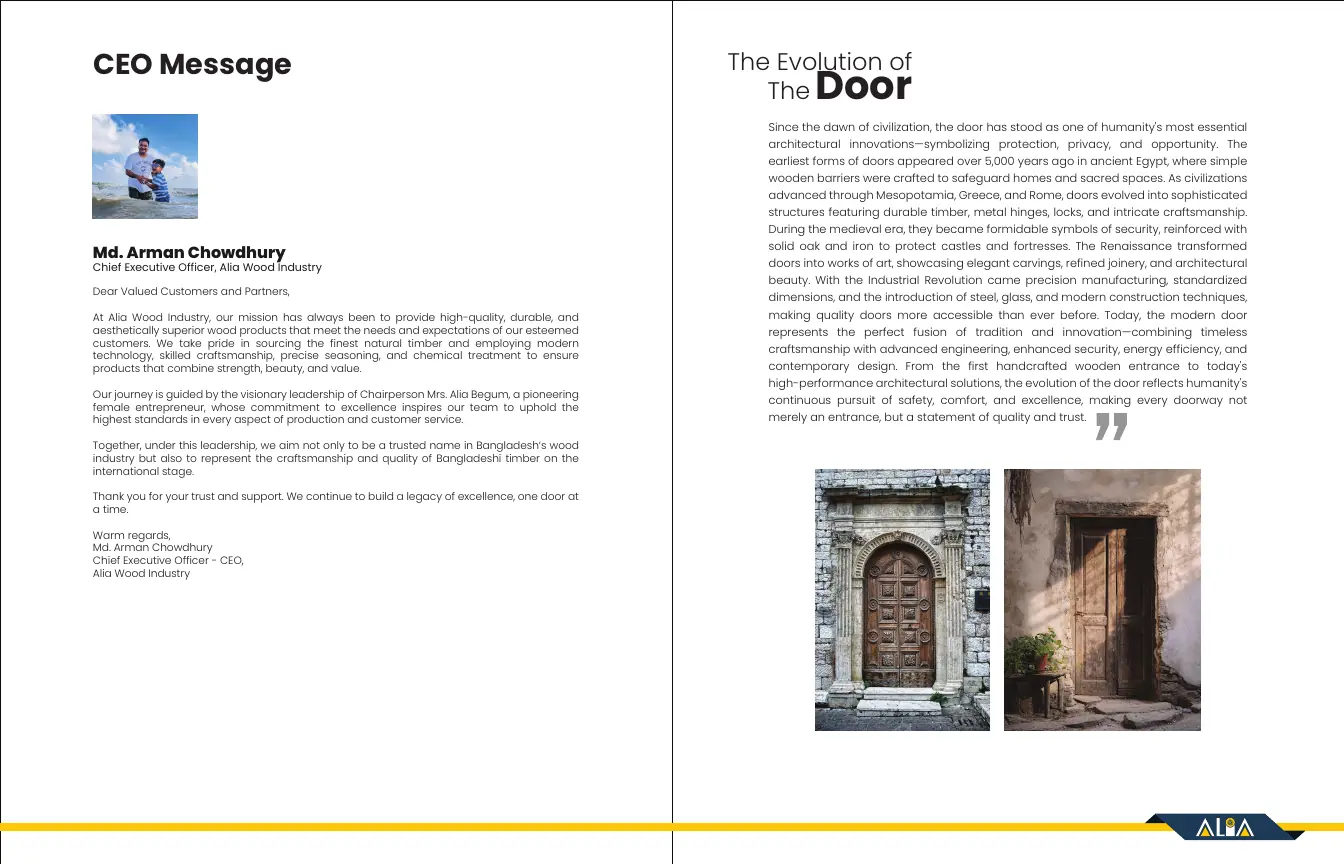 Alia Wood Industry company profile, spread 3 of 17